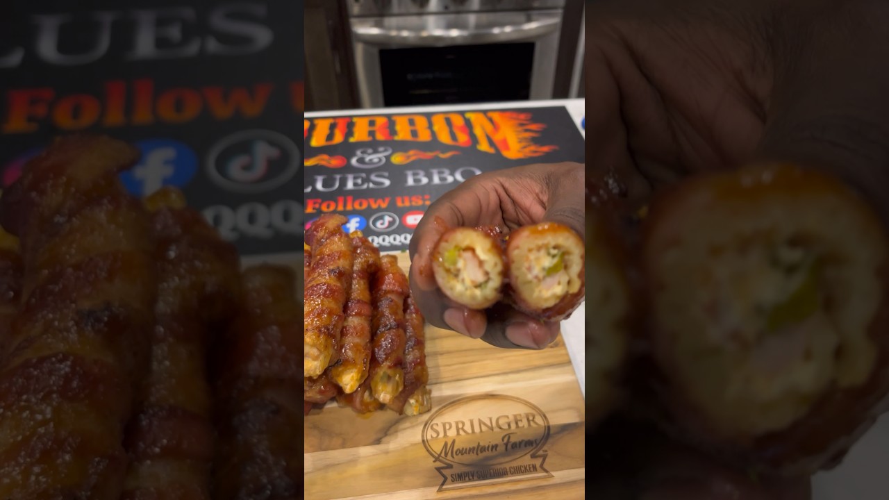 BACON WRAPPED CHEESY CHICKEN GRENADES! 💥