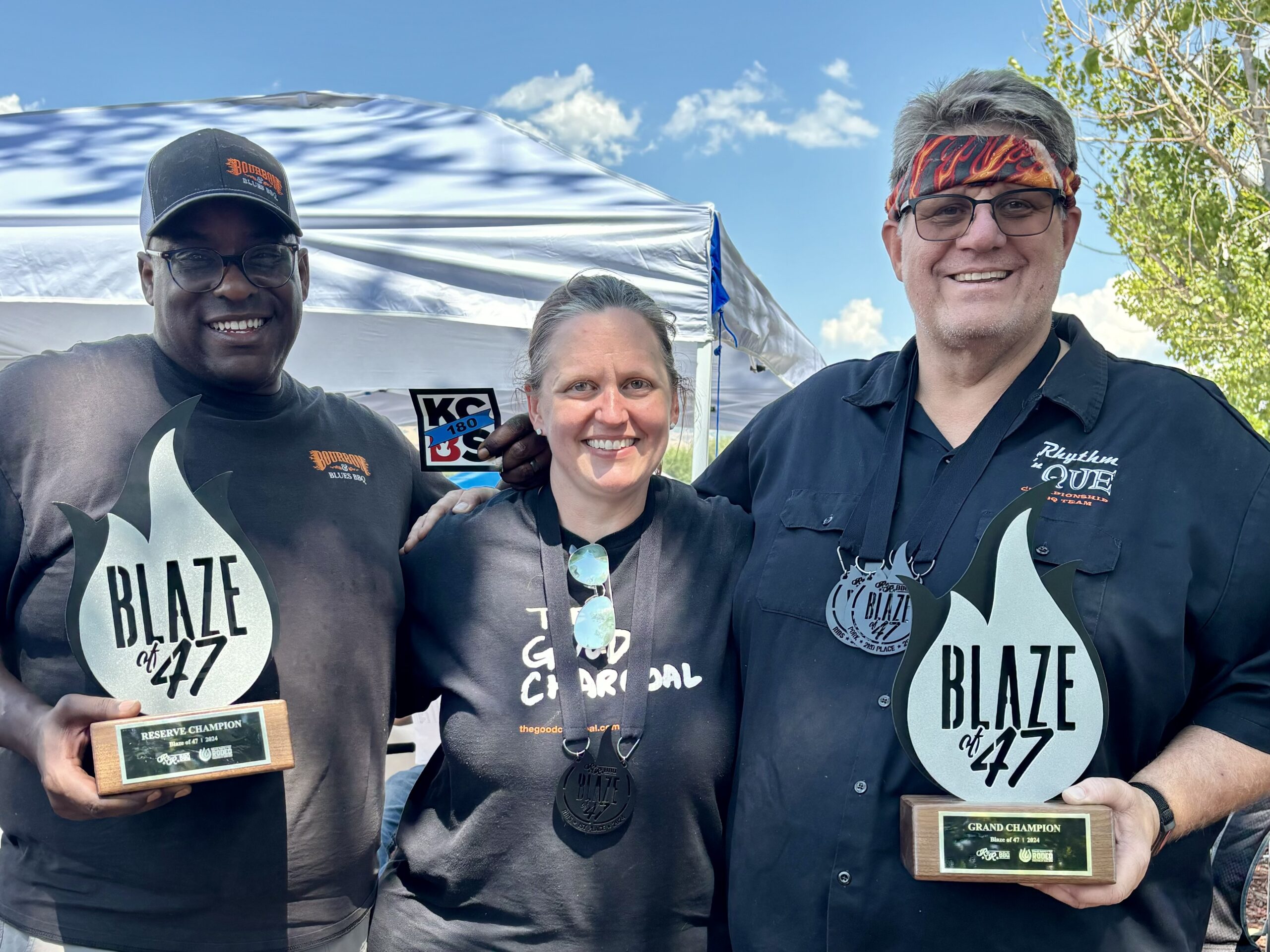 Blaze of '47 Grand Champion Rhythm 'n Que and Reserve Grand Champion Bourbon & Blues BBQ