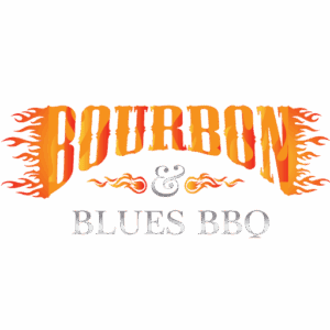 Bourbon & Blues BBQ logo with transparent background