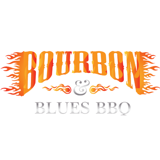 Bourbon & Blues BBQ logo with transparent background